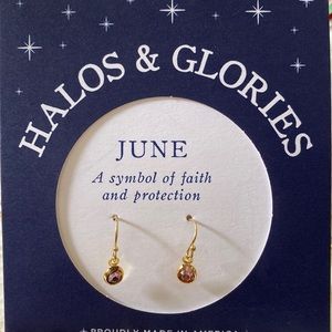 Halos & Glories Birth Month June Earrings